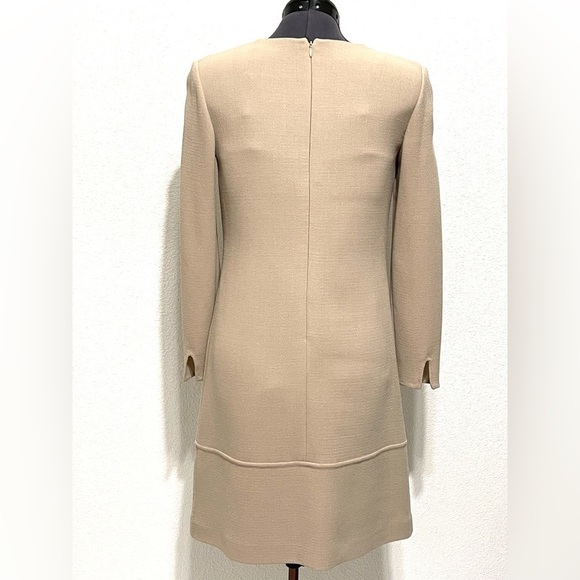 Olivine Gabbro Woman Long Sleeve Neutral Evening Dress Size 8 - Picture 4 of 16